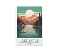 NAEGV DIY Hand Painted Oil Painting Kit Lake Mead Nevada Travel Poster DIY Craft Oil Painting Art Kits for Adults, Home Wall Decor 50x60cm