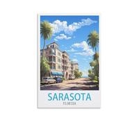 NAEGV DIY Hand Painted Oil Painting Kit Sarasota Floridars DIY Acrylic Painting Kit Art and Crafts Gifts for Home Decor 40x50cm