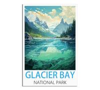NAEGV Paint by Numbers Adults Glacier Bay National Park Paint Brushes and Acrylic Painting Kit for Kids and Adults Beginner Gifts 20x30cm