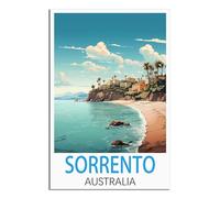 NAEGV Paint by Numbers Adults Sorrento Australia Paint Brushes and Acrylic Painting Kit for Kids and Adults Beginner Gifts 40x50cm