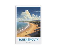 NAEGV Paint by Numbers for Adults Bournemouth Dorsets Without Frame DIY Color Oil Painting Acrylic Paints,Home Wall Decor 40x50cm