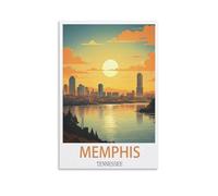 NAEGV Paint by Numbers for Adults Memphis Tennessees Children, Beginners, DIY Gift Arts Kits with Brushes and Acrylic Pigment 30x40cm