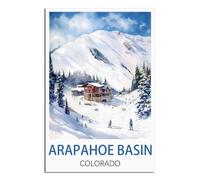 NAEGV Paint by Numbers Kits for Adults Arapahoe Basin Colorado Scenery Adult Paint by Numbers as a Home Wall Decoration Gift 20x30cm