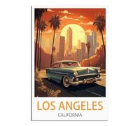 NAEGV Paint by Numbers Kits for Adults Los Angeles California Scenery Adult Paint by Numbers as a Home Wall Decoration Gift 30x40cm