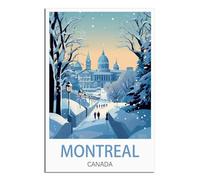 NAEGV Paint by Numbers Kits for Adults Montreal Canada Scenery Adult Paint by Numbers as a Home Wall Decoration Gift 50x60cm