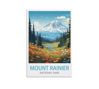 NAEGV Paint by Numbers Kits for Adults Mount Rainier National Parksrs DIY Acrylic Oil Painting Kits with Brushes for Home Wall Decor Gift 40x50cm