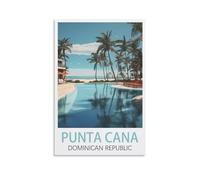 NAEGV Paint by Numbers Kits for Adults Punta Cana Dominican Republic Landscape Craft Art Painting Kit Acrylic Pigment Drawing Paintwork for Gift Home Wall Decor 40x50cm