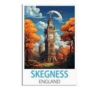 NAEGV Paint by Numbers Kits for Adults Skegness England Scenery Adult Paint by Numbers as a Home Wall Decoration Gift 40x50cm