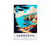 NAEGV Paint by Numbers Kits for Adults Sorrento Italy Scenery Adult Paint by Numbers as a Home Wall Decoration Gift 40x50cm
