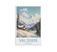 NAEGV Paint by Numbers Kits for Adults Val D'isere France Landscape Craft Art Painting Kit Acrylic Pigment Drawing Paintwork for Gift Home Wall Decor 20x30cm