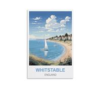 NAEGV Paint by Numbers Kits Whitstable England Arts and Crafts for Beginner, Paint by Numbers Acrylic Pigment Drawing Paintwork Wall Art 20x30cm