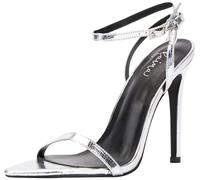 NAEMI Women's Sandals 25928782-na01, Silver, 39, 6 UK