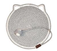 Naemriee 2PCS Cotton Rope Cat Scratcher Board Cat Scratching Post Mat Bed Mat Claw Sharpener Scrapers for Cat Grinding Nail Pad,D