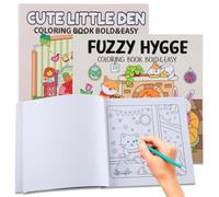 NAESM Coloring Book for Adults and Kids, 2 Pack Travel Coloring Books, Cute Little Nest and Design of Animal Patterns for Adults Relaxation Stress Relief Coloring Book