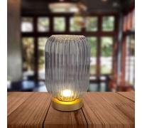 Näve 5305558 LED table lamp battery smoky grey