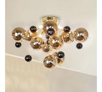 Näve Explosion bubble ceiling light with gold-coloured spheres