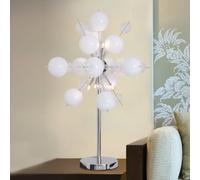 Näve Explosion bubble table lamp in white/chrome