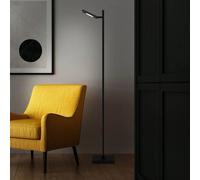 Näve LED rechargeable floor lamp Lupa black height 135cm metal Touchdim