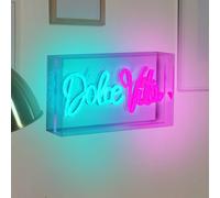 Näve LED wall lamp Dolce Vita, clear, 30x15 cm, plastic USB RGB