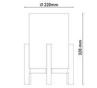 Näve Madita LED table lamp, height 32 cm, Natur/linen