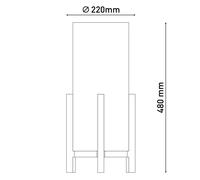 Näve Madita LED table lamp, height 48 cm, Natur/linen
