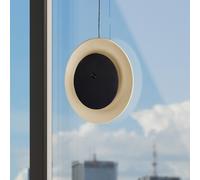 Näve Solan LED rechargeable table lamp, black/beige, solar-powered, IP54