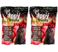 NAF Appy Treats for Horses 1kg - Apple-Flavoured Natural Horse Treats - Tasty, Healthy Reward - Molasses-Free & Cereal-Free - Suitable for Daily Feeding & Training (Pack of 2)