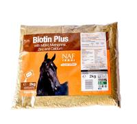 NAF Biotin Plus Refill - High Strength Hoof Supplement for Horses - Supports Healthy Hoof Growth, Strong Horn Structure & Cracked Hooves - with MSM, Zinc, Methionine - 2kg Powder