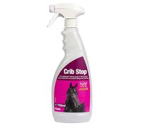 NAF Crib Stop 750ml - Anti-Chew Spray for Horses - Discourages Crib-Biting, Chewing & Gnawing - Bitter-Tasting Formula for Stable Doors, Rugs, Bandages & Wood