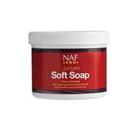 NAF Leather Soft Soap 450g - Glycerine-Based Saddle Soap for Leather Care - Cleans, Conditions & Preserves Tack - Easy-to-Use with Sponge Included