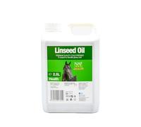 NAF Linseed Oil - Cold-Pressed Omega-3 for Horses, Supports Coat, Skin & Digestion - 2.5 L