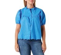 Naf Naf Women's Lucio C1 Dress Shirt, Adriatic Blue, 8