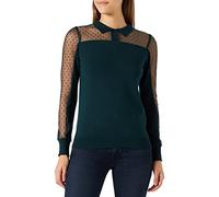 Naf Naf Women's Miami Pullover Sweater, Dark Green, XS