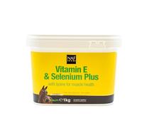 NAF Vitamin E and Selenium 1kg - Antioxidant Supplement for Horses - Supports Muscle Function, Recovery & Immunity - Ideal for Horses in Work or Low-Grazing Conditions