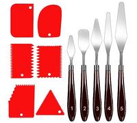 Nafafosa 11-Piece Palette Knife Set, Palette Knife, Painting Tool, Painter's Spatula, Acrylic Knife, Scraper Knife, Painting Knife, Acrylic Painting Knife Set, Spatula for Painting, Oil Painting and