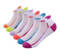NAFFIC Trainer Running Socks Womens 6 Pairs Cushioned Sports Socks for Women Cotton Breathable Cushion Running Socks Ladies Casual Nonslip Ankle Athletic Socks