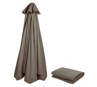 NAFGQIY Parasol Replacement Cover 3 m 8 Struts / 6 Struts Anthracite / Blue / Grey / Red / Beige Parasol Fabric UV Protection 80 Windproof Stable Beach Patio Garden Parasol Replacement Parts
