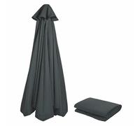 NAFGQIY Parasol Replacement Cover 3 m 8 Struts / 6 Struts Anthracite / Blue / Grey / Red / Beige Parasol Fabric UV Protection 80 Windproof Stable Beach Patio Garden Parasol Replacement Parts