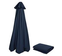 NAFGQIY Parasol Replacement Cover 3 m 8 Struts / 6 Struts Anthracite / Blue / Grey / Red / Beige Parasol Fabric UV Protection 80 Windproof Stable Beach Patio Garden Parasol Replacement Parts