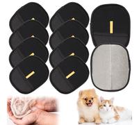 NAFJYR 10 Pcs Pet Hair Removal Glove, Reusable Double Sided Pet Hair Electrostatic Gloves for Grooming Grooming