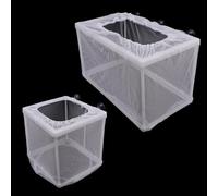 NAFJYR 2 Pcs Fish Breeder Incubator Mesh Box, Breeding Box for Fish Tank with Suction Cup