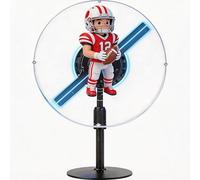 NAFLNE 25CM 3DHologram Fan With Transparent Protective Cover,WiFi App-Controlled LED Holographic Advertising Display With Bluetooth Audio Integration And Remote Control,ForTrade ShowsRetail Events