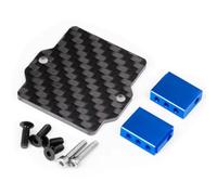 NAFRECX For ARRMA For Granite For Grom 1/18 1/14 RC Servo Mount Plate | RC Car Parts RC Car Parts Carbon Fiber Pattern Servo Mount Deck
