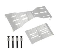 NAFRECX For ARRMA Fury MEGA 1/10 RC Front Skid Plate Protector | RC Car Parts RC Car Parts Stainless Steel Front Skid Plate Rear For Chassis Protector