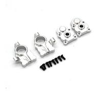 NAFRECX RC Accessories Compatible With FMS For FCX24 1/24 Remote Control Car Upgrade Accessories Parts Metal Gear Steering Cup Gear Cover(Silver)