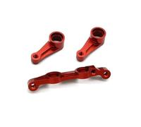 NAFRECX RC Accessories Compatible With Hornet DT02 DT03 58742 1/10 Remote Control Car Upgrade Accessories Parts Metal Steering Component(Red)