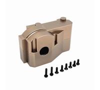 NAFRECX RC Accessories Compatible With MJX 7303 7304 1/7 Remote Control Car Upgrade Accessories Parts Metal Electric Motor Gearbox Cover(Brown)