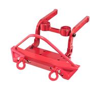 NAFRECX RC Accessories Compatible With MJX For HYPER GO H12Y RC Car Upgrade Accessories Parts Aluminum Alloy Front Bumper With Electric Winch(Red)