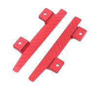 NAFRECX RC Accessories Compatible With MN 82 LC79 For MN78 1/12 Aluminum Side Pedal Modification Left Right Foot Pedals RC Crawler Car Replacement Upgrade Parts(Red)