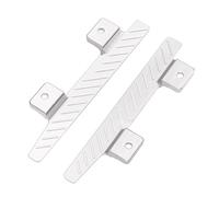 NAFRECX RC Accessories Compatible With MN82 LC79 1/12 RC Crawler Car Upgrade Modification Parts Aluminum Side Pedal Left Right Foot Pedals(Silver)